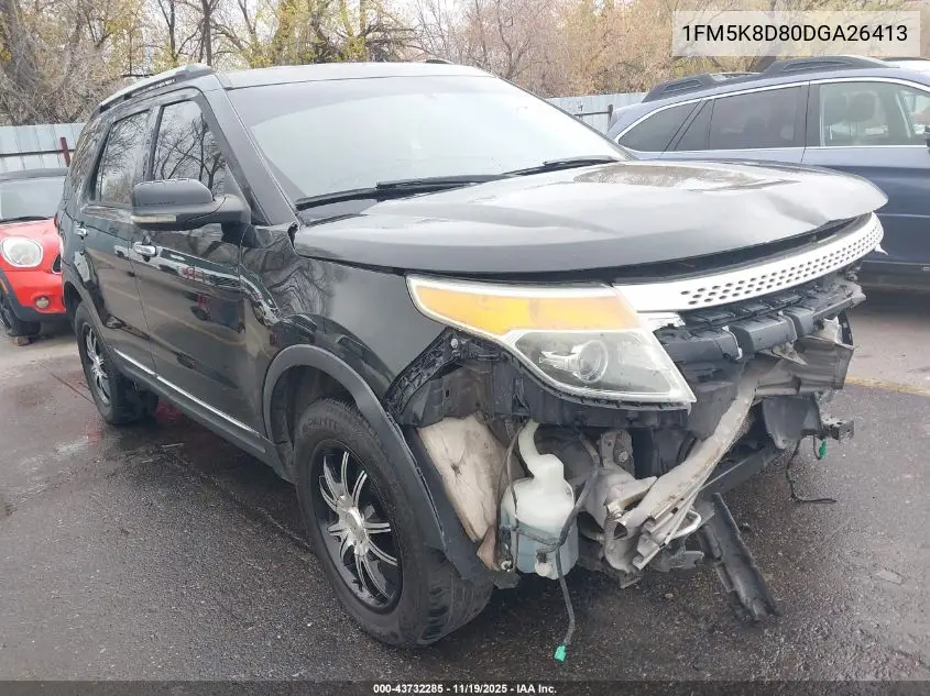 1FM5K8D80DGA26413 2013 Ford Explorer Xlt