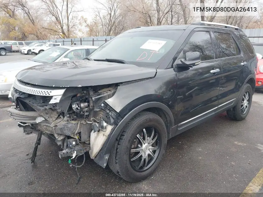 1FM5K8D80DGA26413 2013 Ford Explorer Xlt