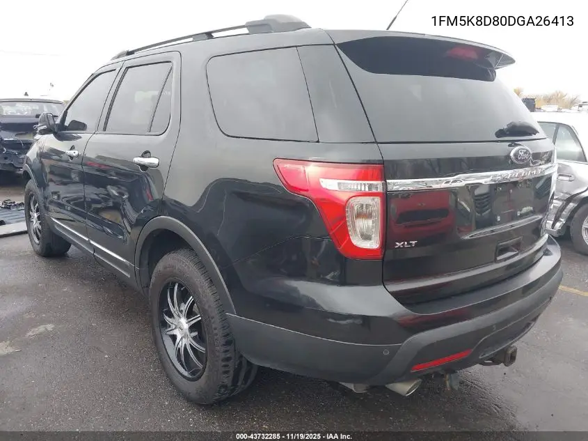 1FM5K8D80DGA26413 2013 Ford Explorer Xlt
