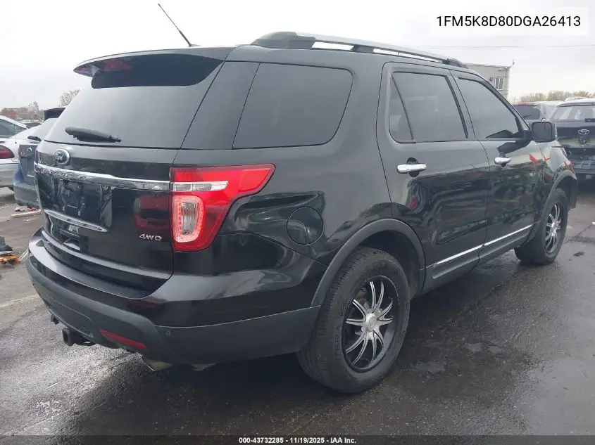 1FM5K8D80DGA26413 2013 Ford Explorer Xlt