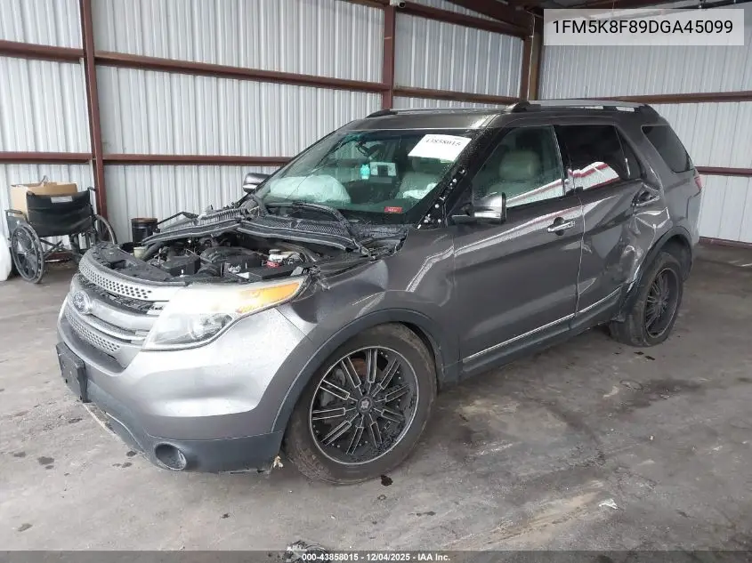1FM5K8F89DGA45099 2013 Ford Explorer Limited