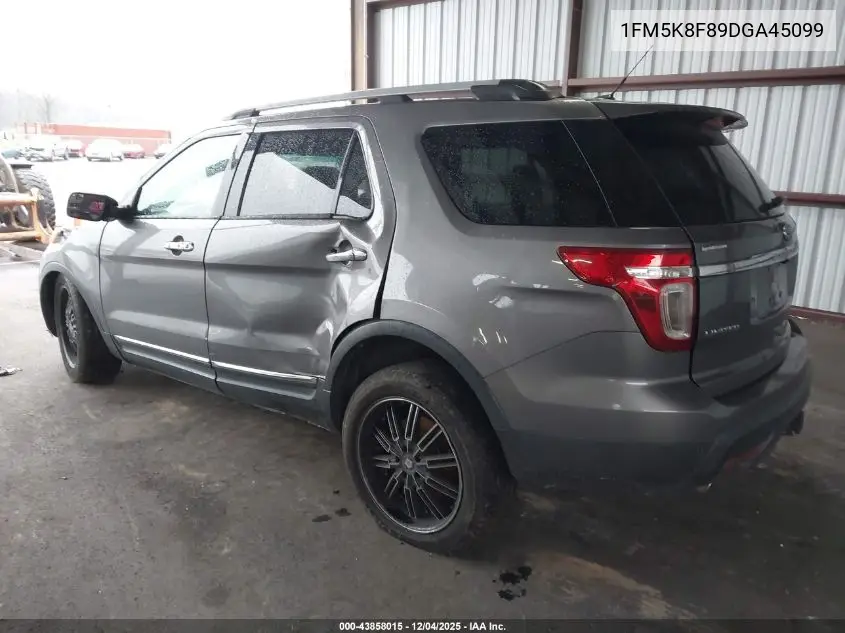 1FM5K8F89DGA45099 2013 Ford Explorer Limited