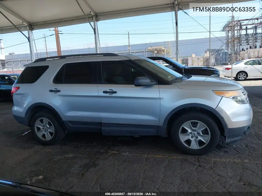 2013 Ford Explorer VIN: 1FM5K8B89DGC63355 Lot: 45365857