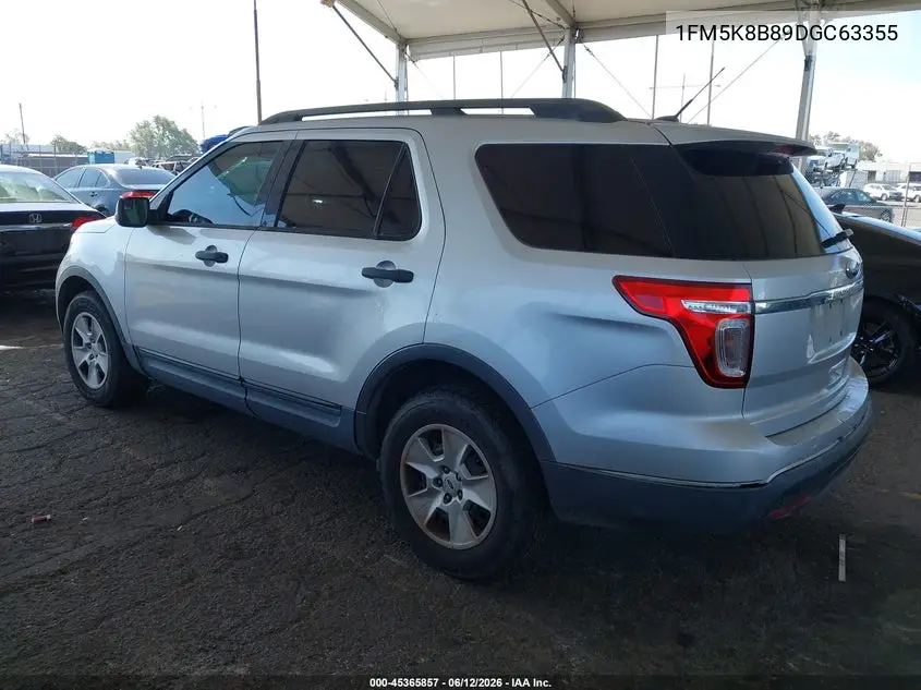 2013 Ford Explorer VIN: 1FM5K8B89DGC63355 Lot: 45365857