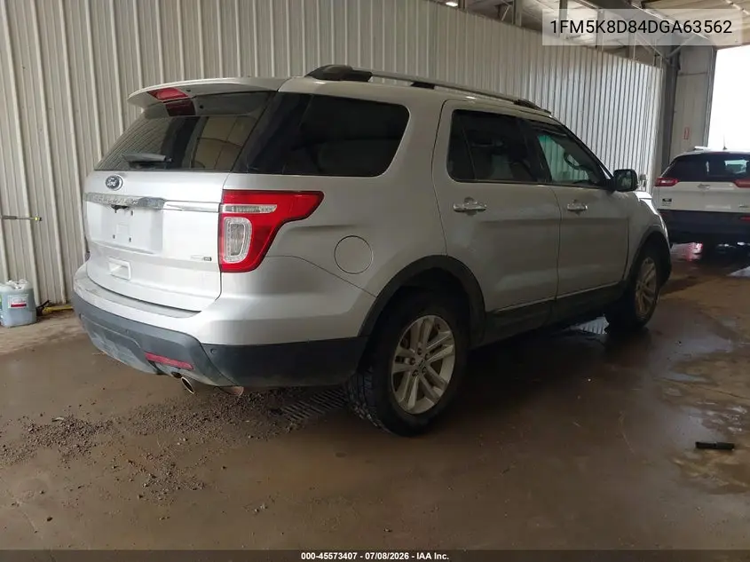 2013 Ford Explorer Xlt VIN: 1FM5K8D84DGA63562 Lot: 45573407
