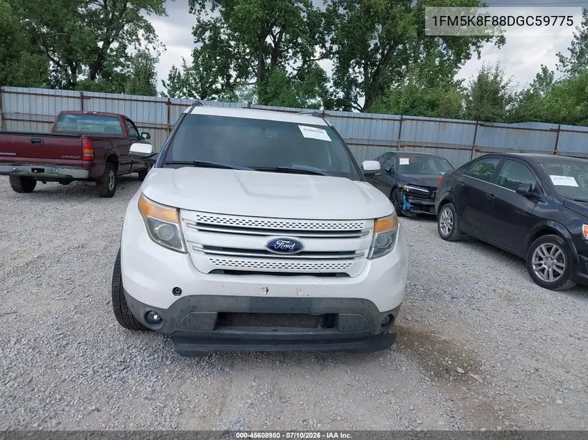 2013 Ford Explorer Limited VIN: 1FM5K8F88DGC59775 Lot: 45608980