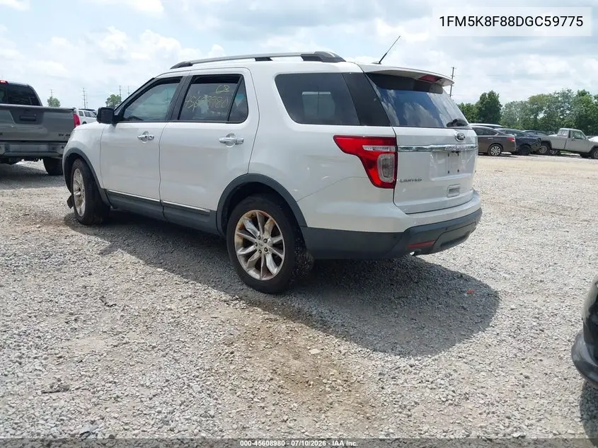 2013 Ford Explorer Limited VIN: 1FM5K8F88DGC59775 Lot: 45608980