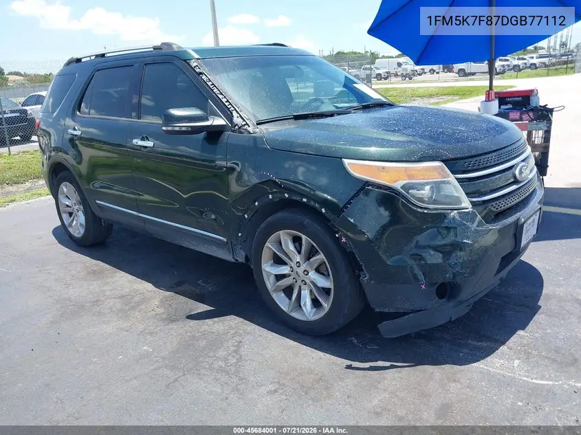 2013 Ford Explorer Limited VIN: 1FM5K7F87DGB77112 Lot: 45684001