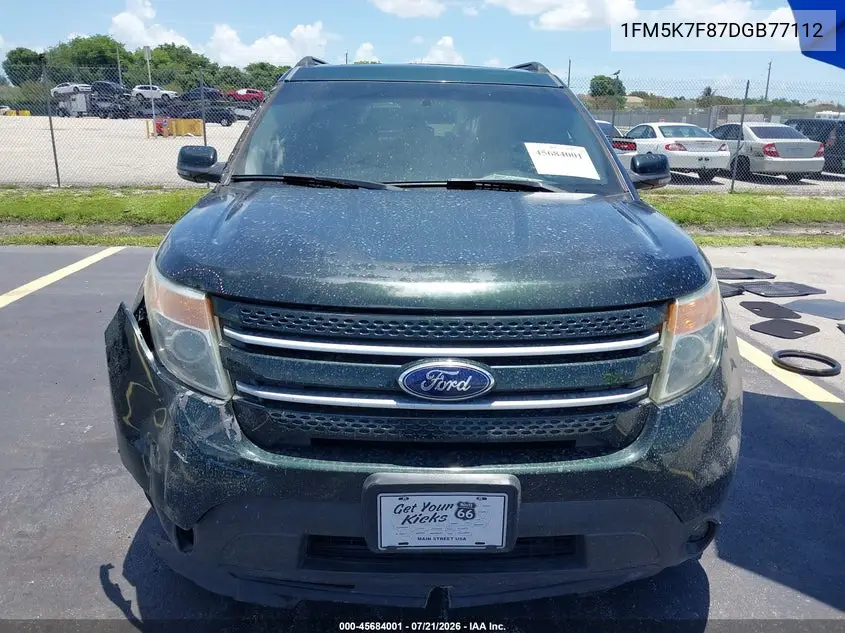 2013 Ford Explorer Limited VIN: 1FM5K7F87DGB77112 Lot: 45684001