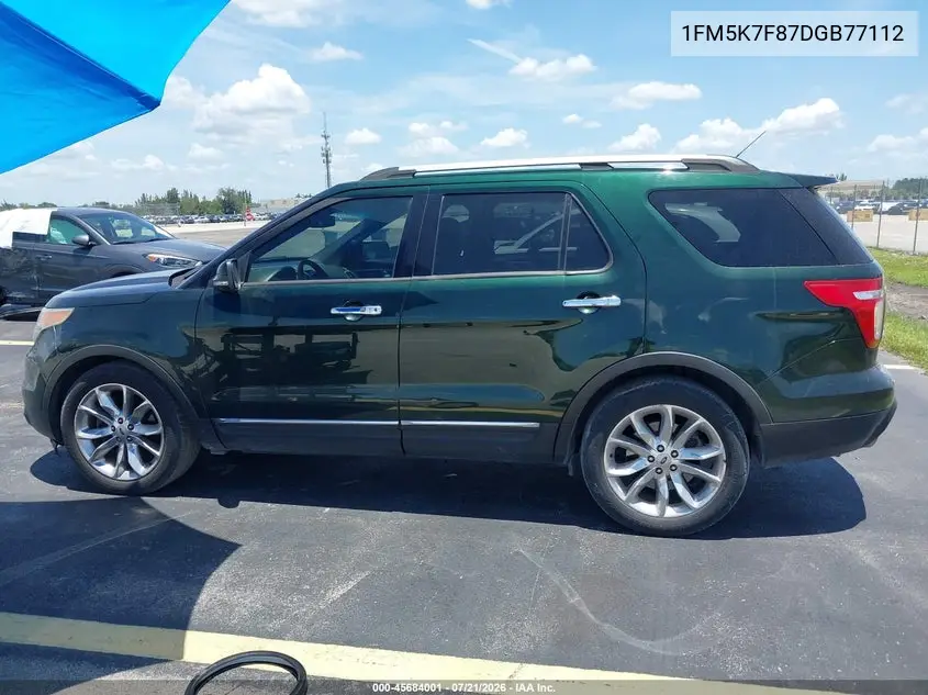 2013 Ford Explorer Limited VIN: 1FM5K7F87DGB77112 Lot: 45684001