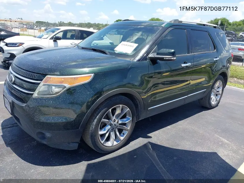 2013 Ford Explorer Limited VIN: 1FM5K7F87DGB77112 Lot: 45684001