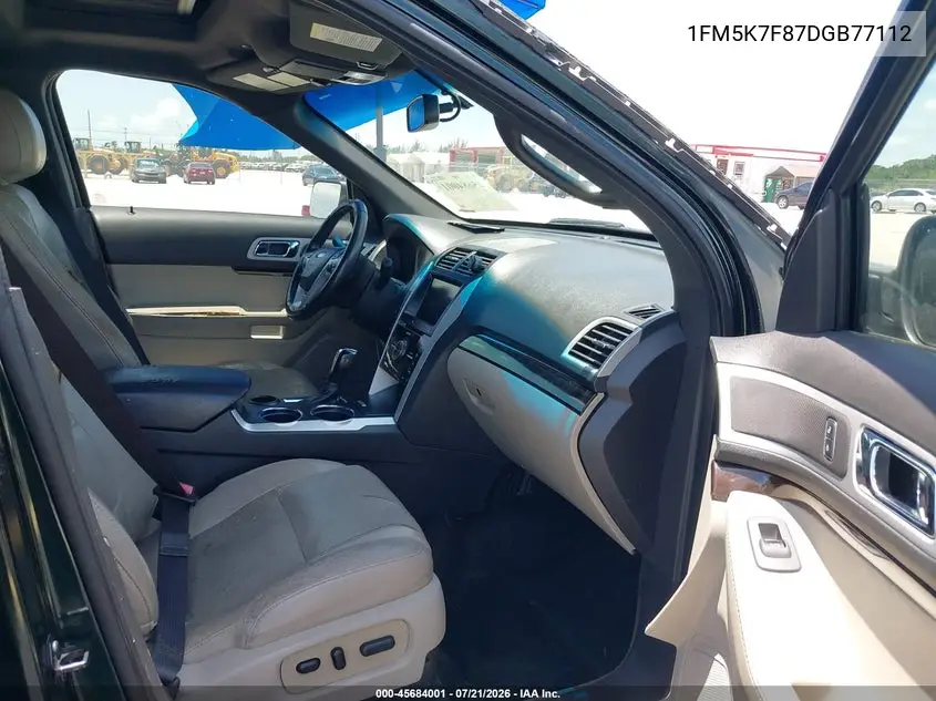 2013 Ford Explorer Limited VIN: 1FM5K7F87DGB77112 Lot: 45684001