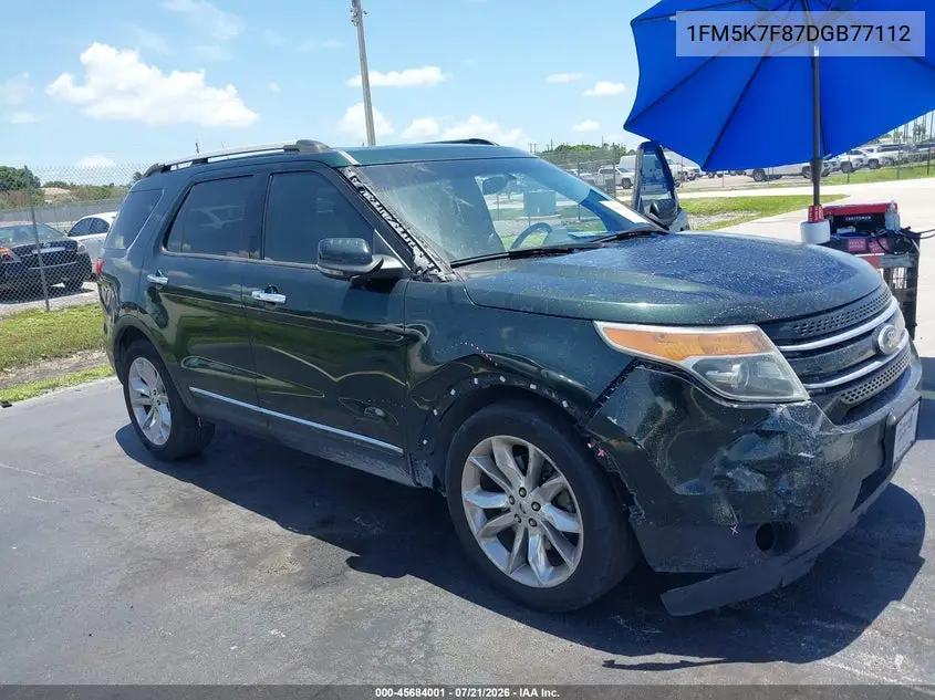 2013 Ford Explorer Limited VIN: 1FM5K7F87DGB77112 Lot: 45684001