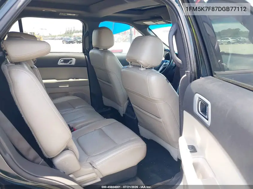 2013 Ford Explorer Limited VIN: 1FM5K7F87DGB77112 Lot: 45684001