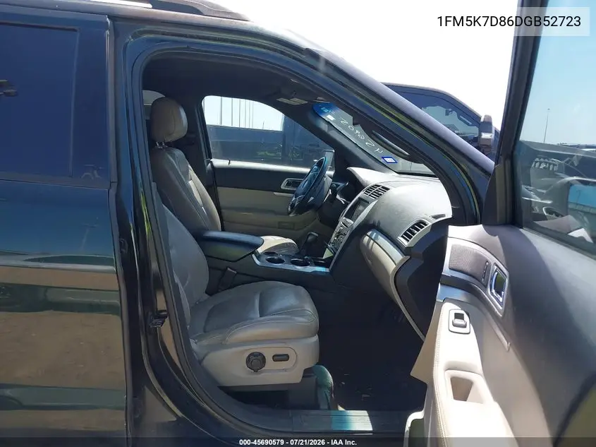2013 Ford Explorer Xlt VIN: 1FM5K7D86DGB52723 Lot: 45690579