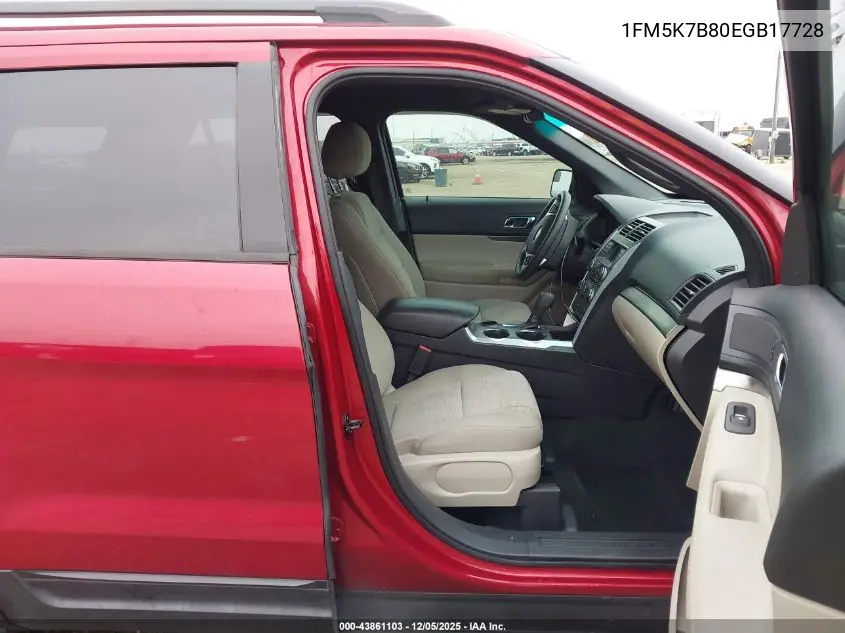 1FM5K7B80EGB17728 2014 Ford Explorer