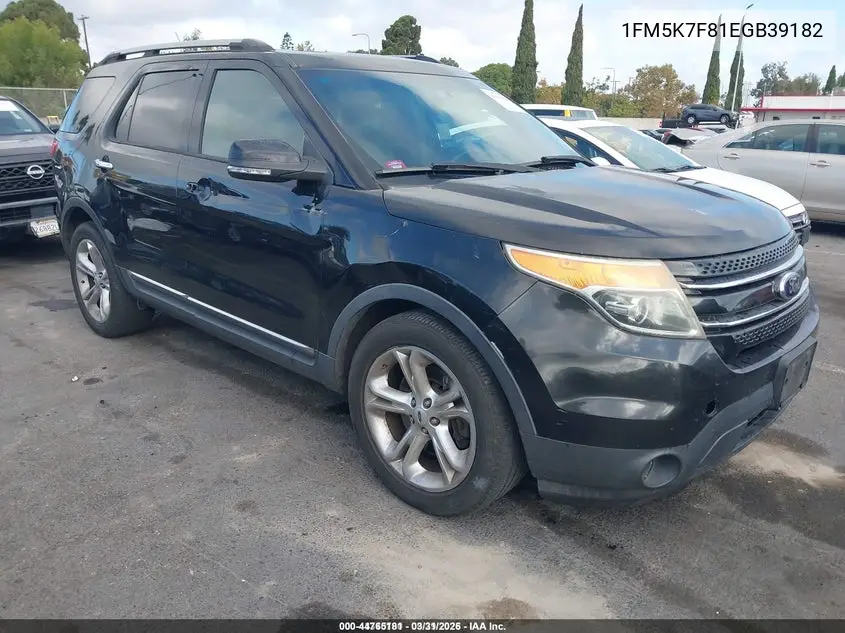 1FM5K7F81EGB39182 2014 Ford Explorer Limited