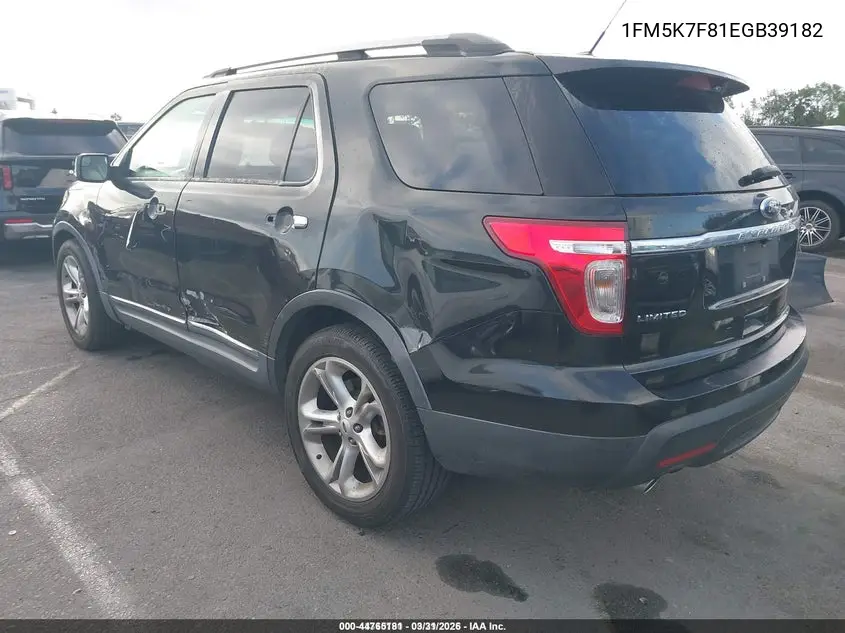 1FM5K7F81EGB39182 2014 Ford Explorer Limited