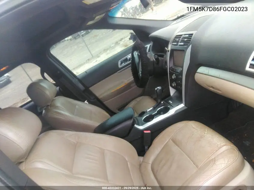 1FM5K7D86FGC02023 2015 Ford Explorer Xlt