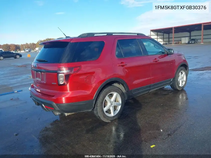 1FM5K8GTXFGB30376 2015 Ford Explorer Sport
