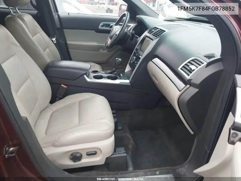 1FM5K7F84FGB78852 2015 Ford Explorer Limited