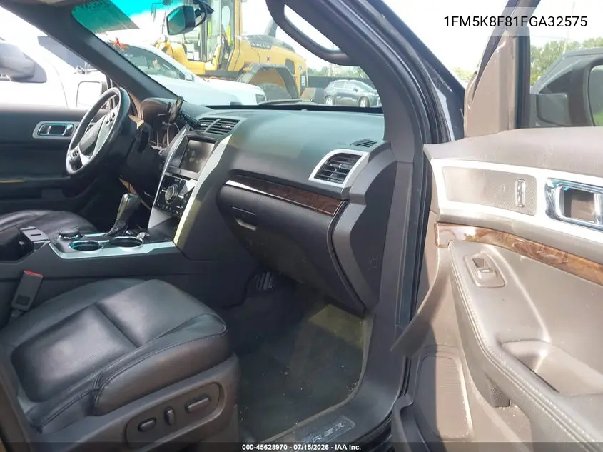 2015 Ford Explorer Limited VIN: 1FM5K8F81FGA32575 Lot: 45628970