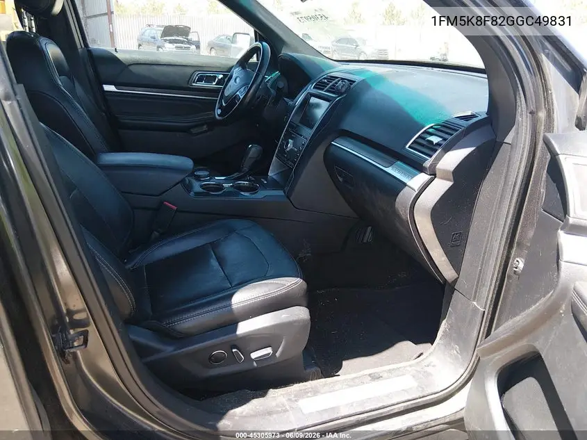 2016 Ford Explorer Limited VIN: 1FM5K8F82GGC49831 Lot: 45305973