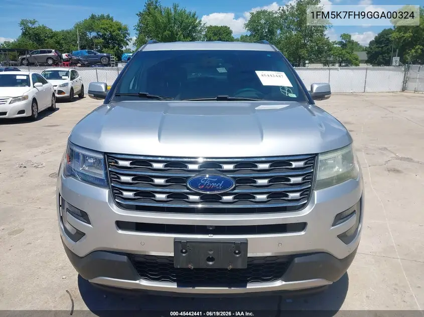 2016 Ford Explorer Limited VIN: 1FM5K7FH9GGA00324 Lot: 45442441
