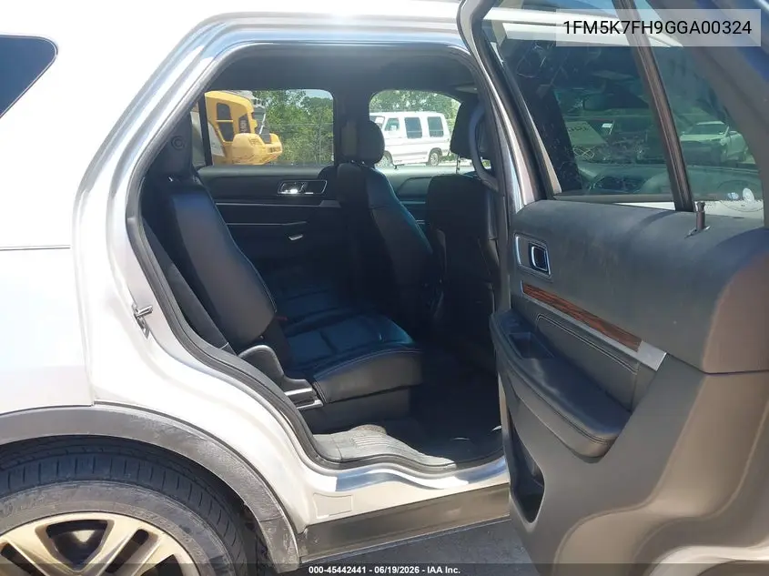 2016 Ford Explorer Limited VIN: 1FM5K7FH9GGA00324 Lot: 45442441