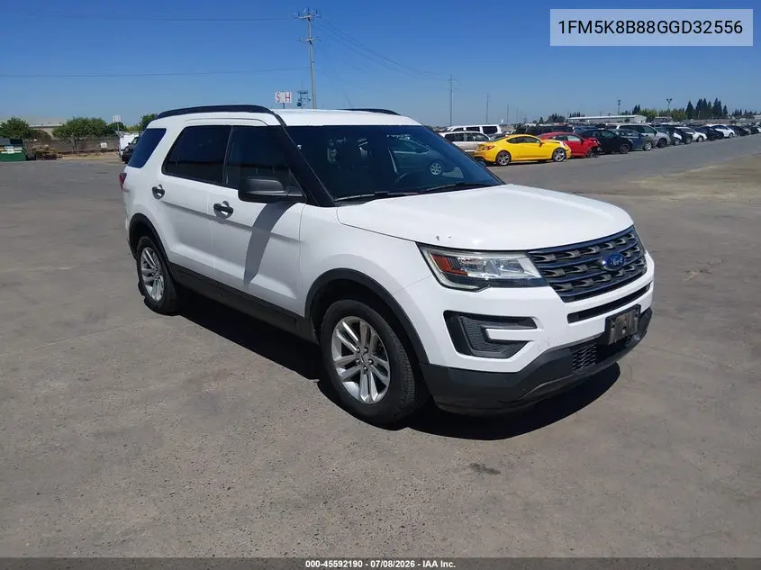 2016 Ford Explorer VIN: 1FM5K8B88GGD32556 Lot: 45592190