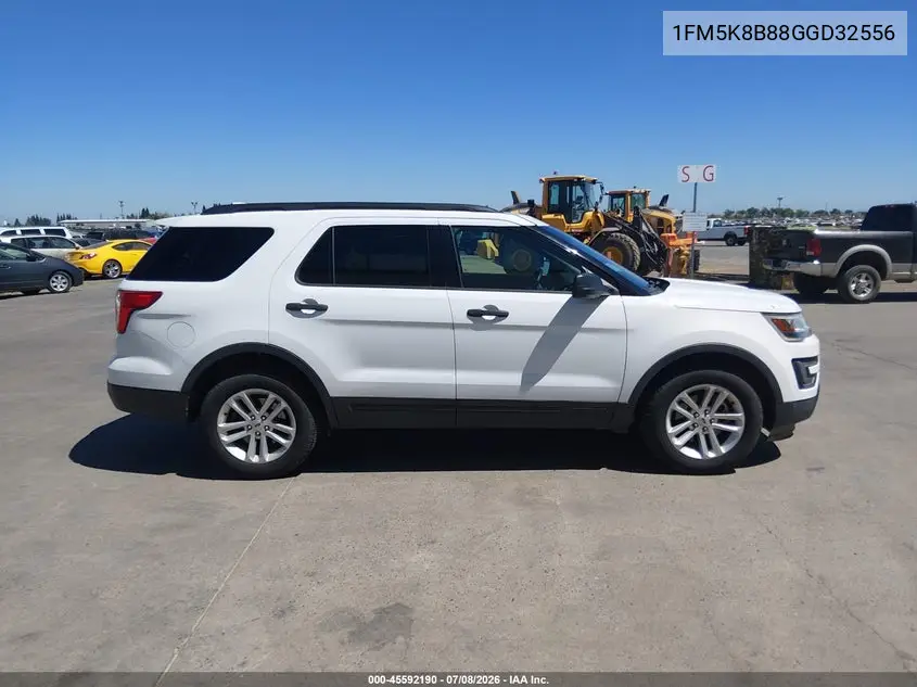 2016 Ford Explorer VIN: 1FM5K8B88GGD32556 Lot: 45592190
