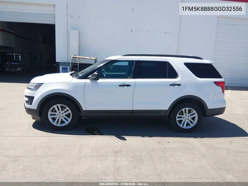 2016 Ford Explorer VIN: 1FM5K8B88GGD32556 Lot: 45592190