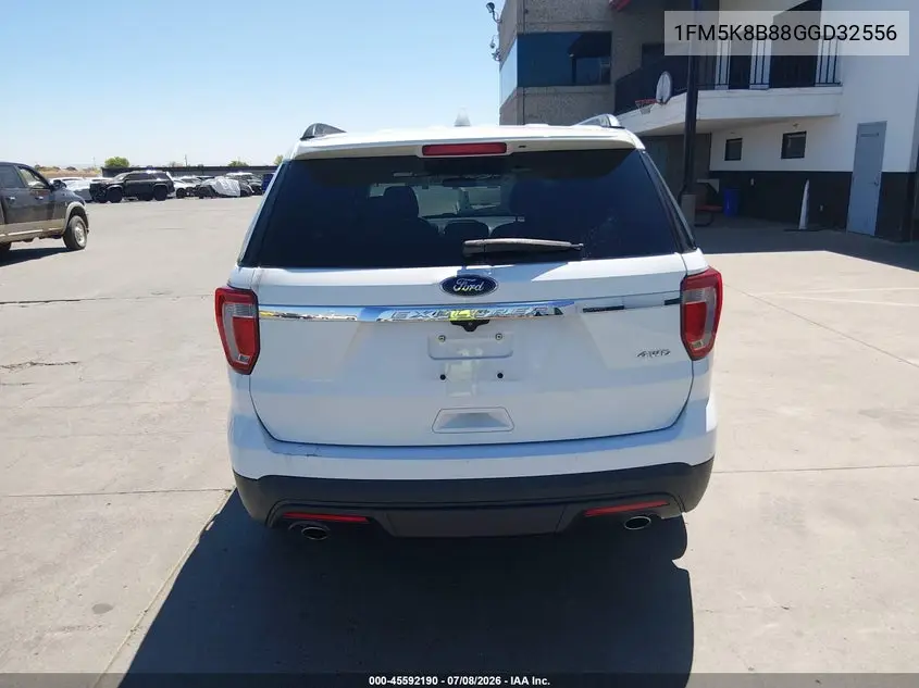 2016 Ford Explorer VIN: 1FM5K8B88GGD32556 Lot: 45592190