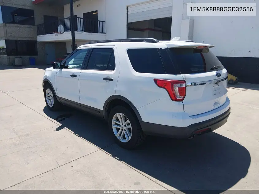 2016 Ford Explorer VIN: 1FM5K8B88GGD32556 Lot: 45592190