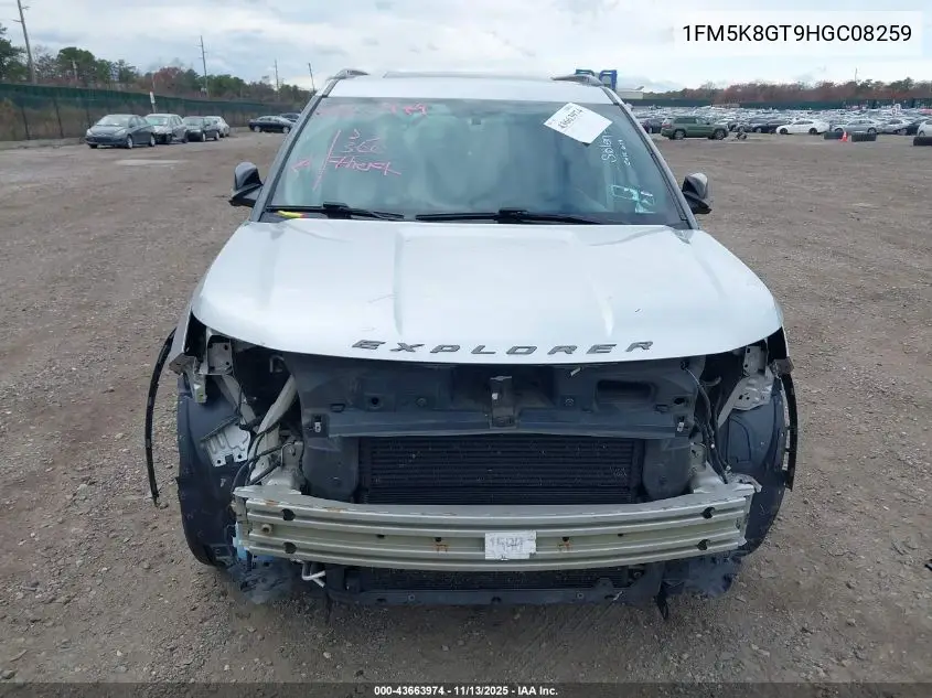 1FM5K8GT9HGC08259 2017 Ford Explorer Sport