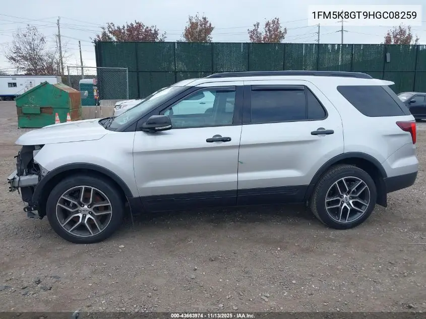1FM5K8GT9HGC08259 2017 Ford Explorer Sport