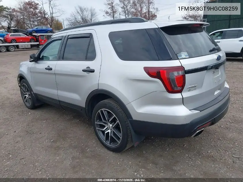 1FM5K8GT9HGC08259 2017 Ford Explorer Sport