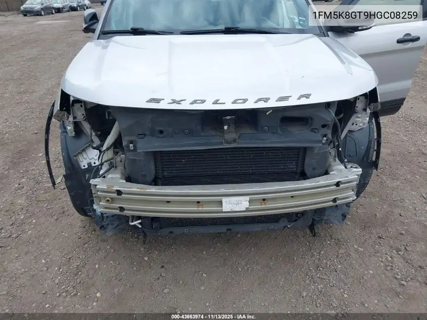 1FM5K8GT9HGC08259 2017 Ford Explorer Sport