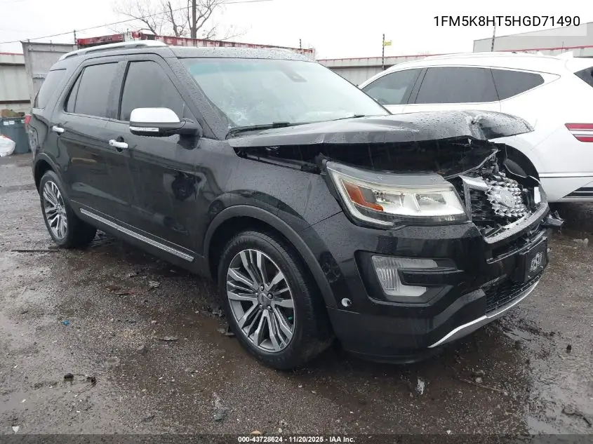 1FM5K8HT5HGD71490 2017 Ford Explorer Platinum