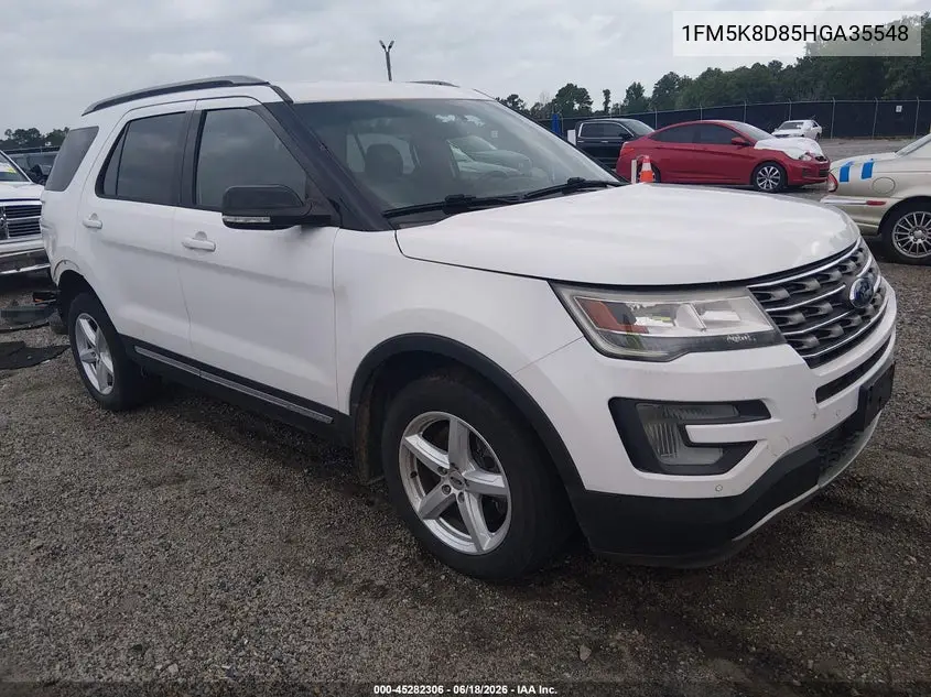2017 Ford Explorer Xlt VIN: 1FM5K8D85HGA35548 Lot: 45282306
