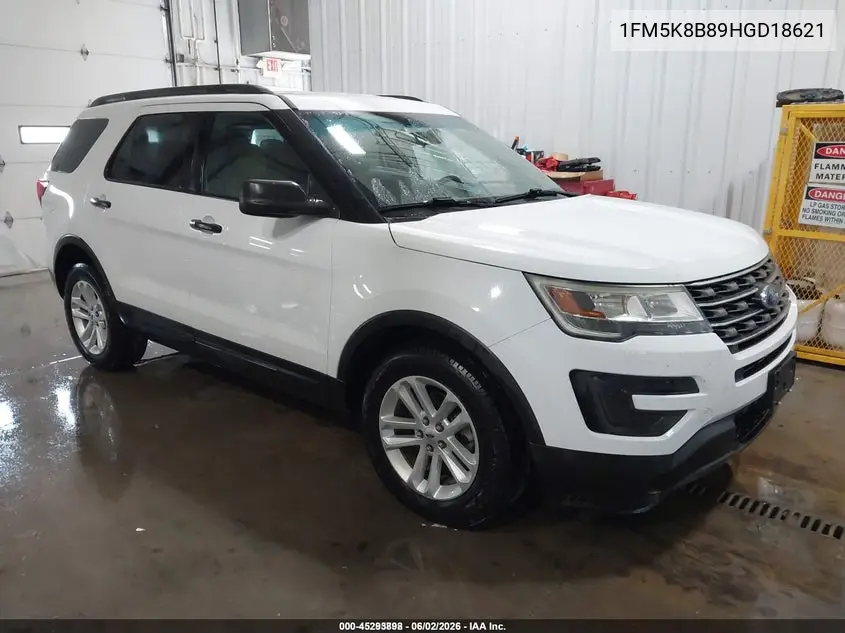 2017 Ford Explorer VIN: 1FM5K8B89HGD18621 Lot: 45293898