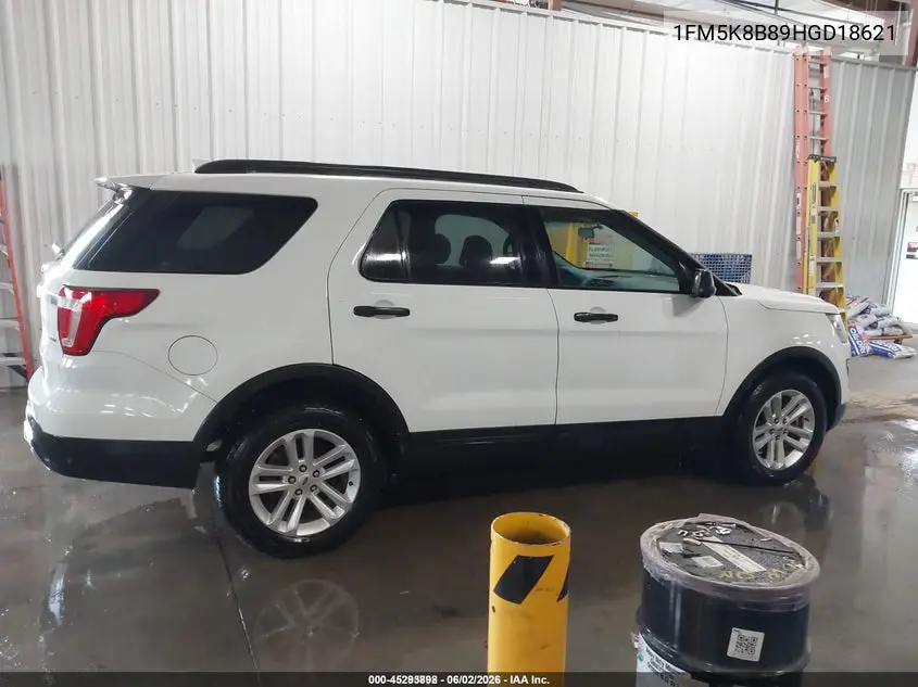 2017 Ford Explorer VIN: 1FM5K8B89HGD18621 Lot: 45293898