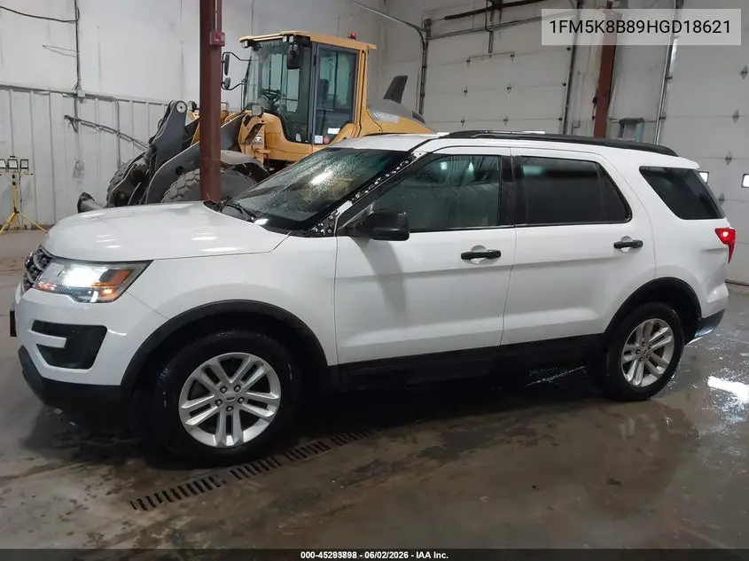 2017 Ford Explorer VIN: 1FM5K8B89HGD18621 Lot: 45293898
