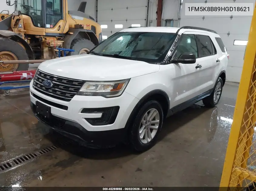 2017 Ford Explorer VIN: 1FM5K8B89HGD18621 Lot: 45293898