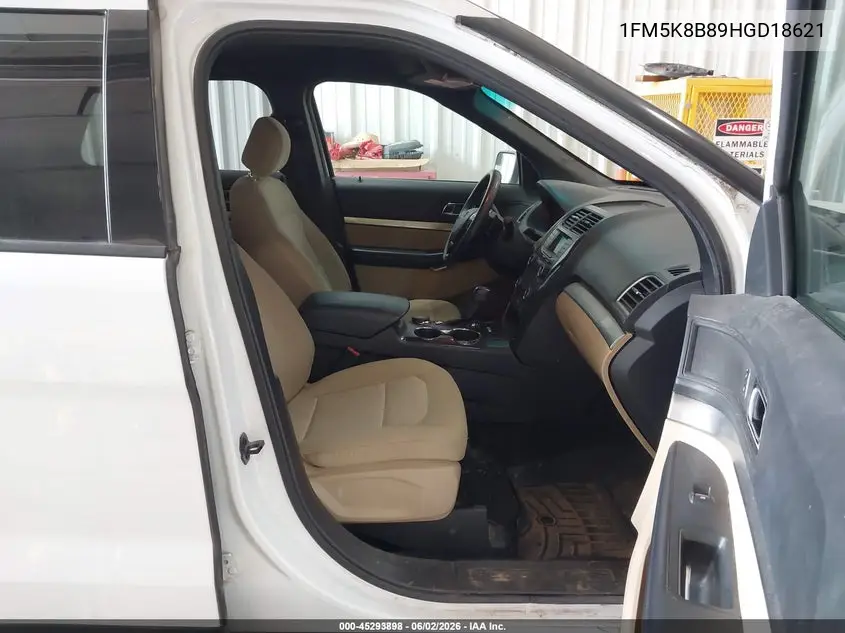 2017 Ford Explorer VIN: 1FM5K8B89HGD18621 Lot: 45293898