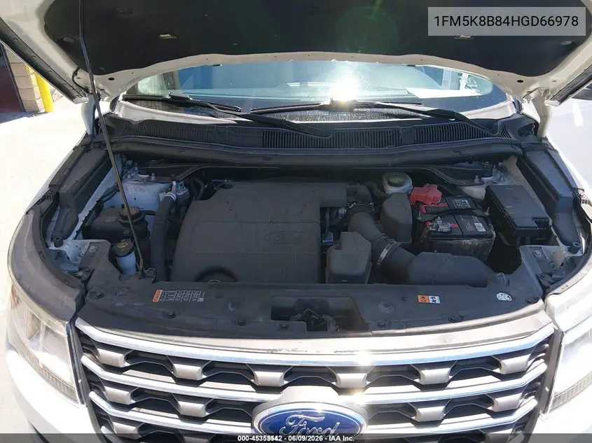 2017 Ford Explorer VIN: 1FM5K8B84HGD66978 Lot: 45355542