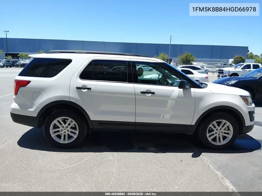 2017 Ford Explorer VIN: 1FM5K8B84HGD66978 Lot: 45355542