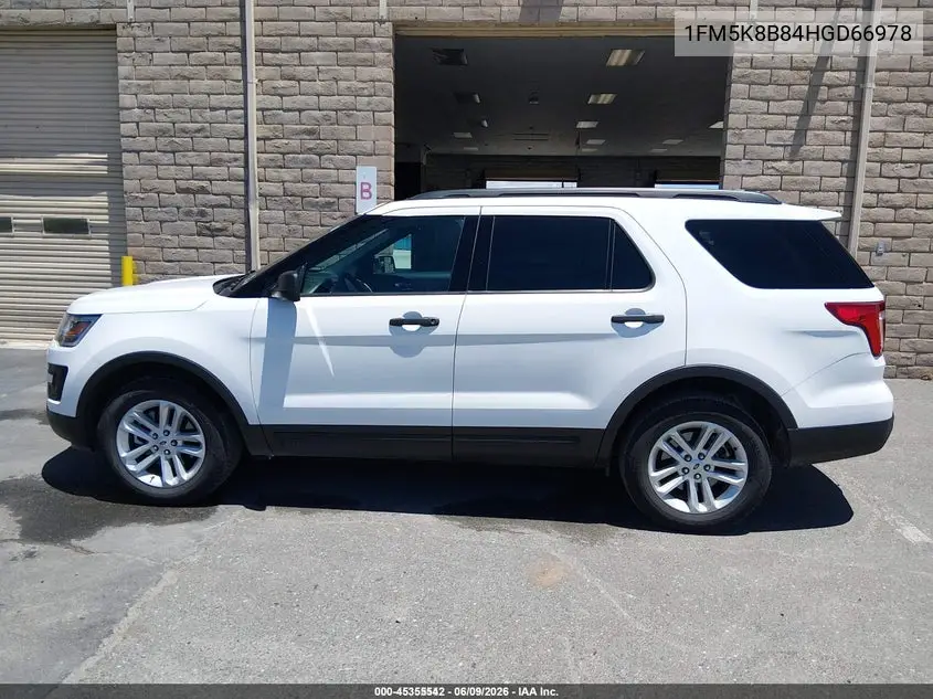 2017 Ford Explorer VIN: 1FM5K8B84HGD66978 Lot: 45355542