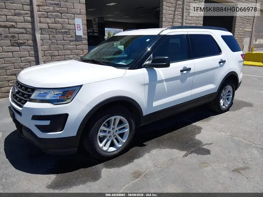 2017 Ford Explorer VIN: 1FM5K8B84HGD66978 Lot: 45355542