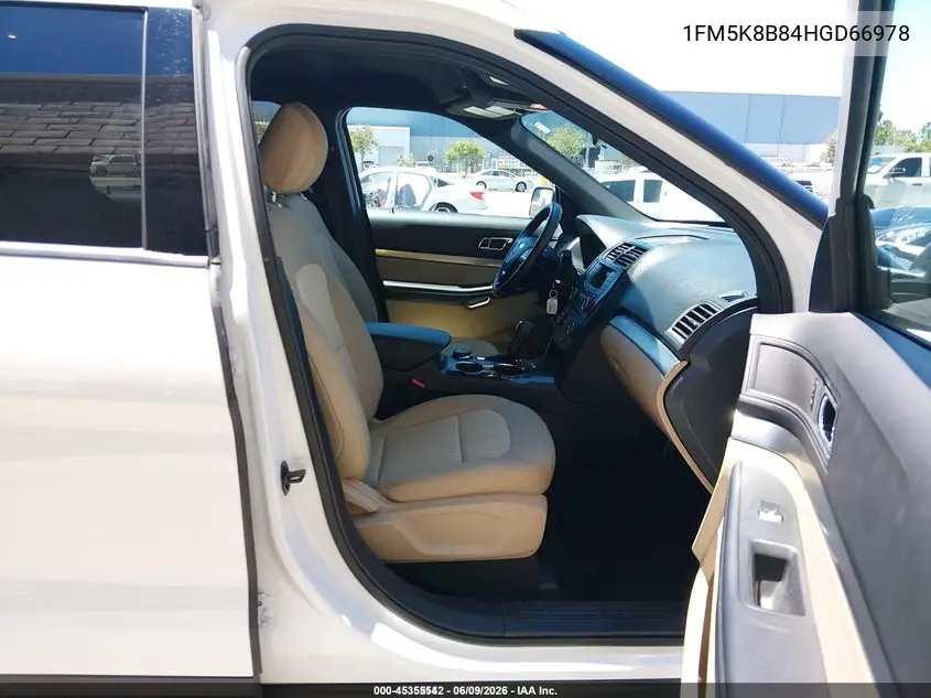2017 Ford Explorer VIN: 1FM5K8B84HGD66978 Lot: 45355542